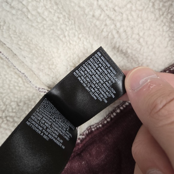 The North Face Mattea Jacket Womens Large Fig Heather Sherpa Lined Hoodie Jacket - Picture 6 of 11